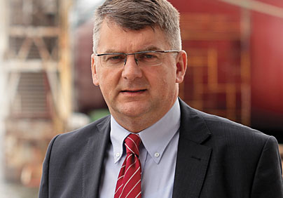 Marek Tarczyński, przewodniczący Rady Polskiej Izby Spedycji i Logistyki, a zarazem prezes zarządu Terramar Sp. z o.o. Fot. Terramar / B. Pietrzak